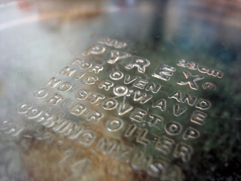 Pyrex closeup